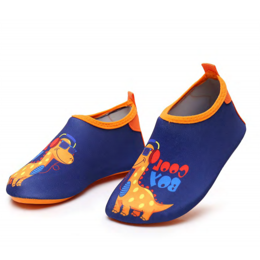 أحذية مائية، تصميم ديناصور برتقالي، قياس 35-34