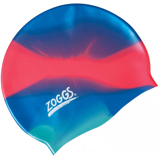 قبعة سباحة للأطفال من السيليكون متعددة الألوان من زوغز