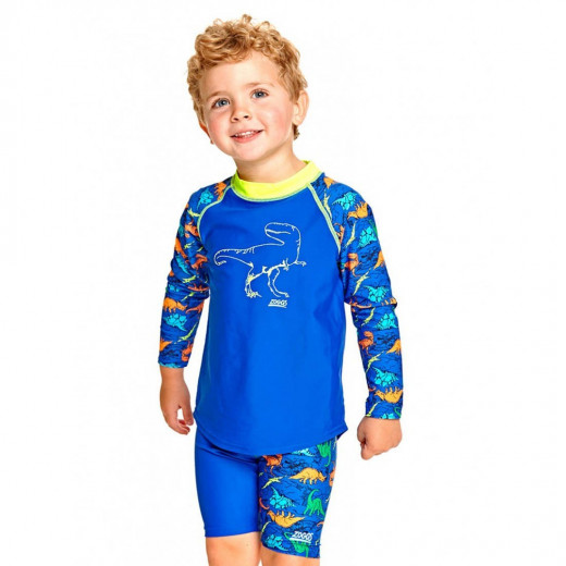 ملابس سباحة للاطفال العمر2 سنتين أزرق من زوغز