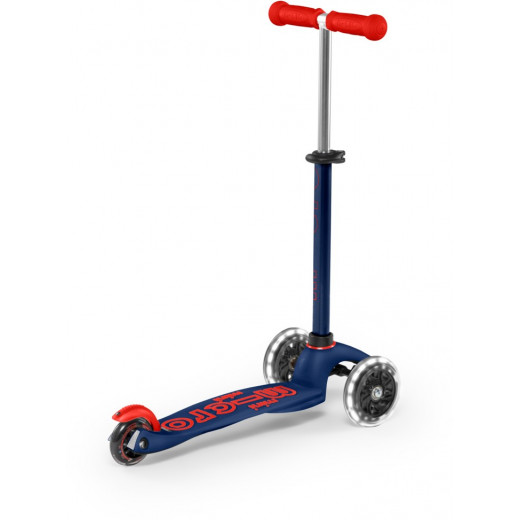 Mini Micro Deluxe LED Scooter, Navy Blue