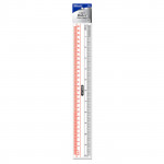 Bazic Transparent Plastic Ruler,30Cm