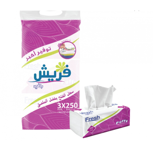 Fresh Buffy Tissues 250*3 Double Tissue