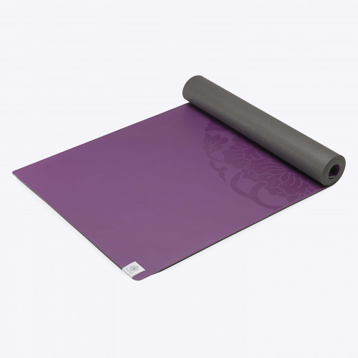 Gaiam 5mm Yoga Mat Earth Lovers Magenta/grey