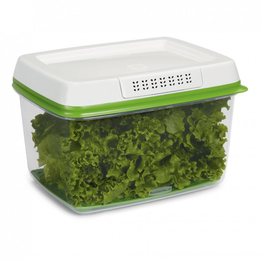 Rubbermaid Clear Square Food Storage Container With Lid,  4.1 L (1 pack)