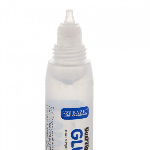 Bazic Washable Dual Tip Glue Pen 29.5 Ml, 1-pack