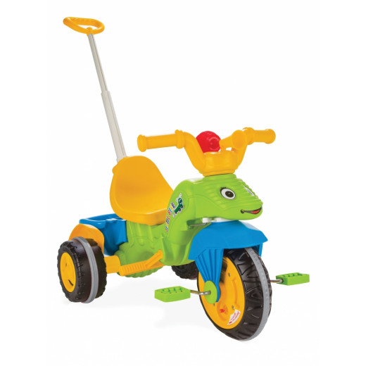 دراجة أطفال للركوب مع مقبض للجر باللون الأخضر من بيلسان