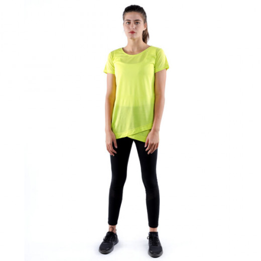 RB Women's Crossover T-Shirt, Small  Lime