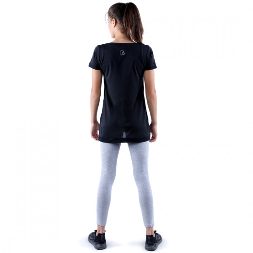 RB Women's Mesh Crossover T-shirt, Small Black