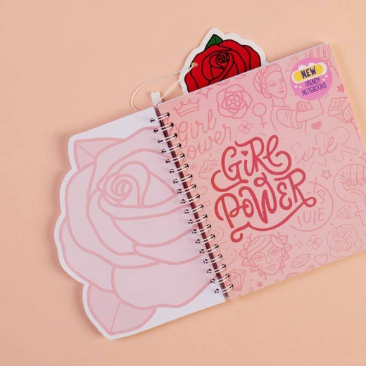 Mofkera Trendy Wire Notebook Rose 15 x 18 CM