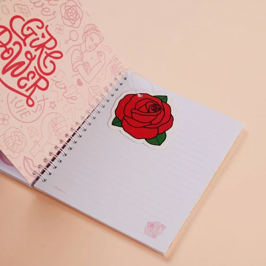 Mofkera Trendy Wire Notebook Rose 15 x 18 CM