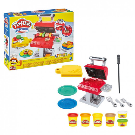 Plasticine Set - Play-Doh Kitchen Creations: Grill 'n Stamp