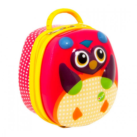 Oops Take Away Lunch Bag for Babies, Mr. Wu Owl Design, Pink Color