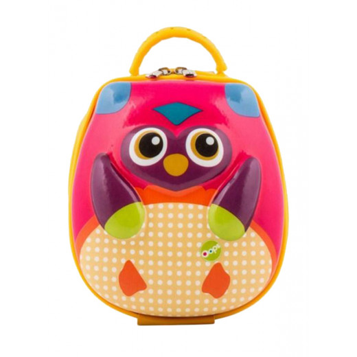 Oops Take Away Lunch Bag for Babies, Mr. Wu Owl Design, Pink Color