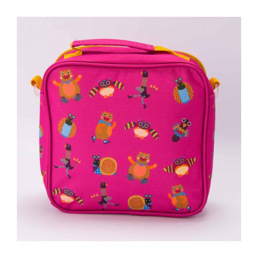 Oops Bag Lunchbox With Raincoat And Overshoes Forest, Pink Color