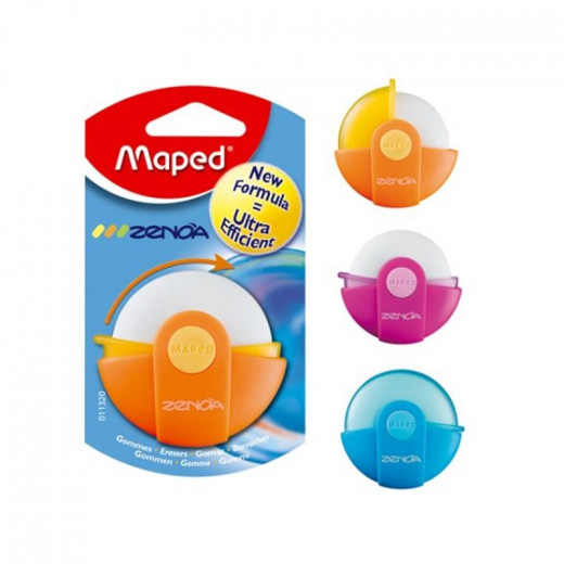 Maped Zenoa Eraser Rotary Cased, Assorted Color, 1 Piece