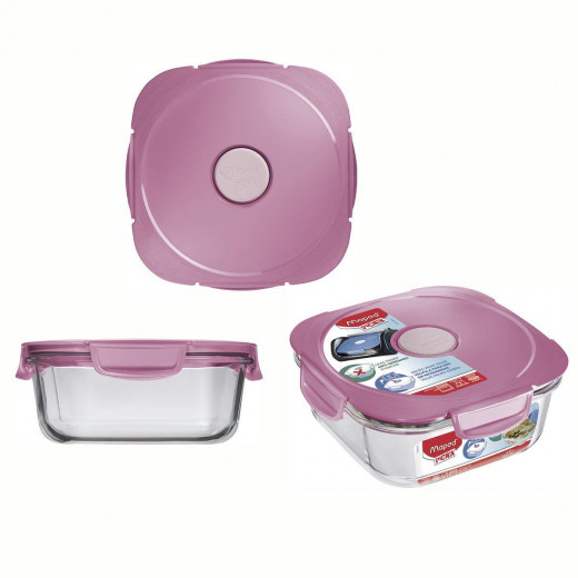 Maped Glass Picnik Adult Lunch Box, Pink