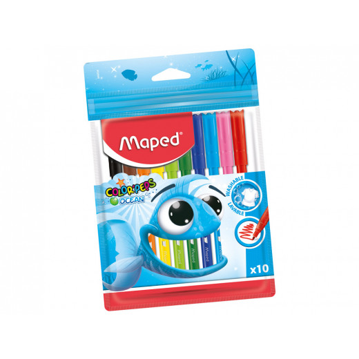 Maped Color'Peps 12 Ocean Felt Tip Colouring Pens