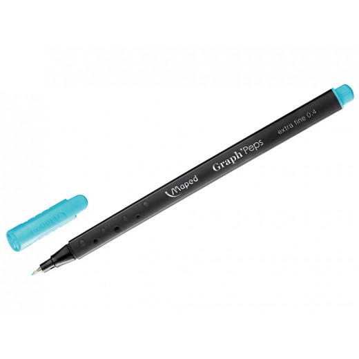 قلم حبر فاين, باللون الازرق, قطعة واحدة من مابد