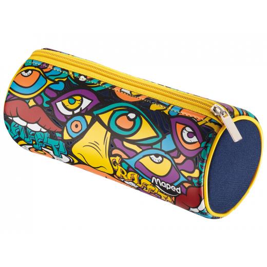 Maped Tube Neoprene Pencil Case, Mosaic, Assortment