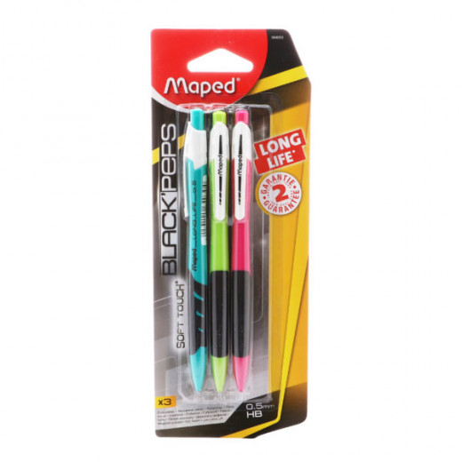 Maped Mechanical Pencil 0.5, 3 Piece