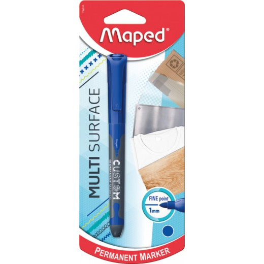 Maped Permanent Marker ,Multi Surface ,Blue