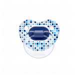لهاية تقويم أسنان منقوشة شفافة من وي بيبي, (0-6 اشهر) , أزرق