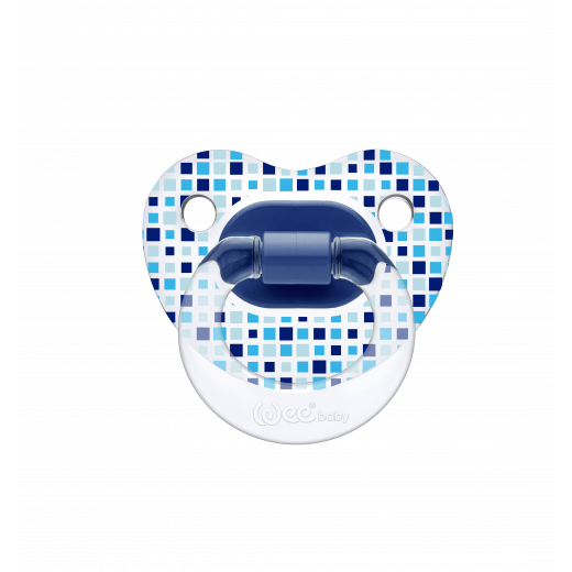لهاية تقويم أسنان منقوشة شفافة من وي بيبي, (0-6 اشهر) , أزرق