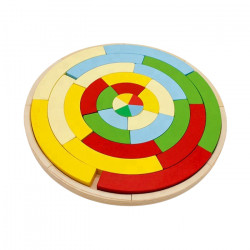 ألعاب ألغاز خشبية تعليمية جديدة للأطفال, متعدد الألوان