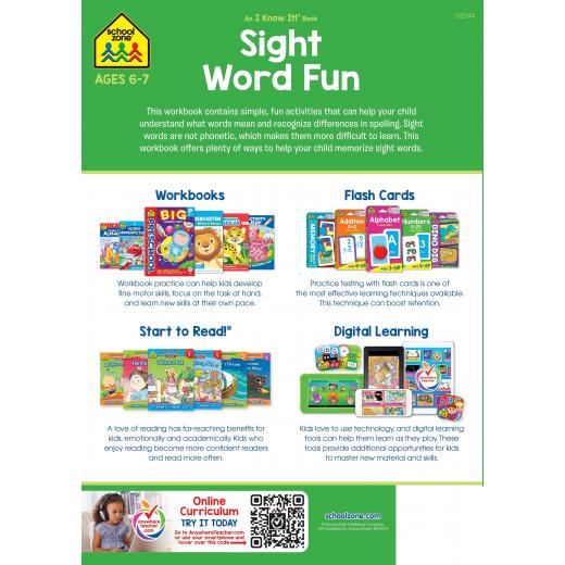 School Zone Reading Activities Grades 1-2 Workbook