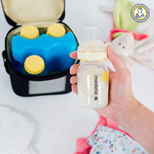 Medela Breastmilk Cooler Set with 4 Breast Milk Bottles
