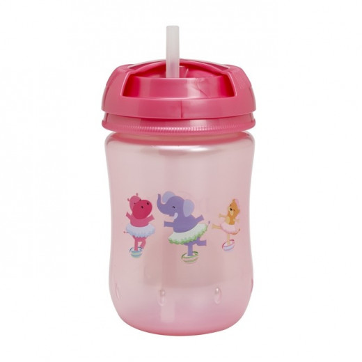 Dr. Browns Drinking Cup With a Straw ,Pink ,270Ml