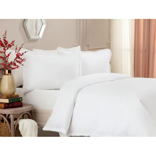 Madame COCO Sona Single Size Duvet Cover Set , White