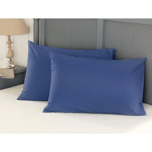 Madame COCO Manon Ranforce 2 Pieces Pillowcase Set - Navy