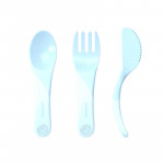 Twistshake Learn Cutlery 6+ months Pastel Blue