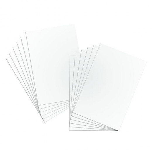 لوحة ملصقات بيضاء من بازيك, ورقة واحدة