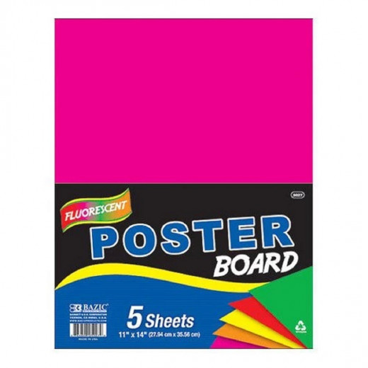 Bazic Black Poster Board, 5 Sheets