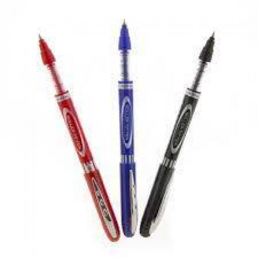 Bazic Royal Blue Rollerball Pen, 3 Pens