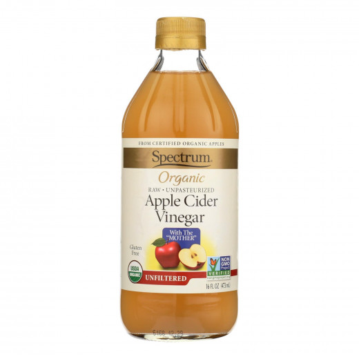 Spectrum Naturals Organic Unfiltered Apple Cider Vinegar, 47 ml