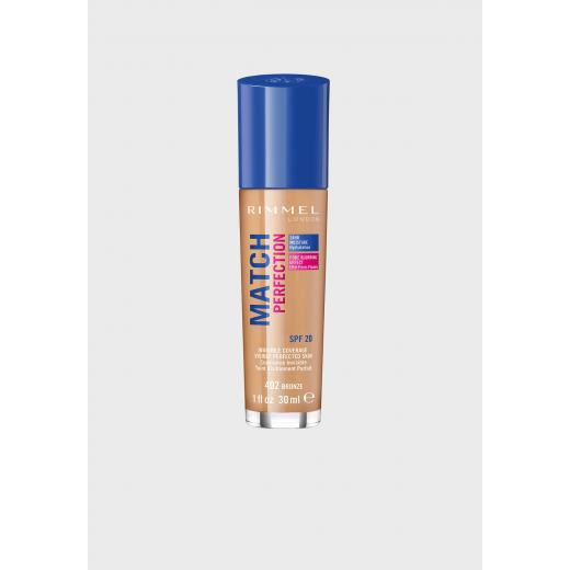 Rimmle Match Perfection Foundation, 402 Bronze,30 ml