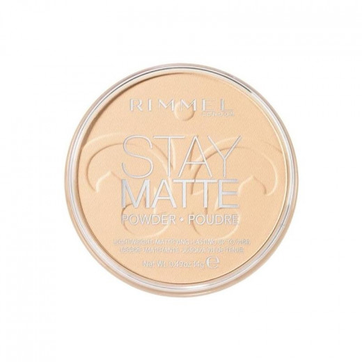 Rimmel London Stay Matte Pressed Powder,001 Transbarent