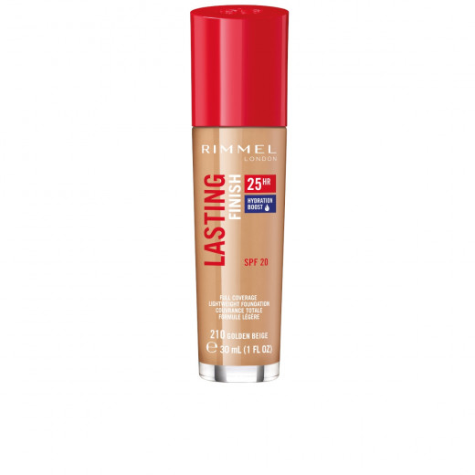 Rimmel London Lasting Finish 25hr Foundation With Hydration Boost, 210