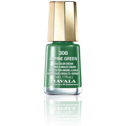 Mavala Mini Color nail polish alpine green 308, 5ML