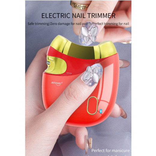 Jermei Automatic Nail Clipper, Red Color