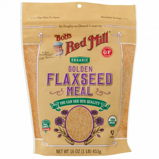 Bob's Red Mill Golden Flaxseed Meal, Organic, Gluten Free, Whole Ground, 453g