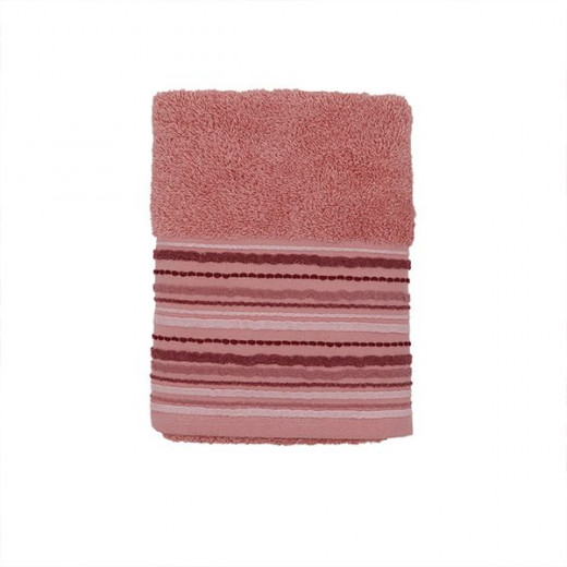 Nova Home Lena, Cotton, Jacquard Towel, Bath Towel, Pink Color