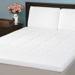 Nova Home Memory Foam Mattress Topper Diamond Stitch, White Color, 100*200 Cm