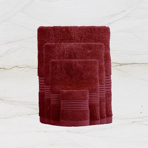 Nova home pretty collection towel, cotton, burgundy color, 50*100 cm