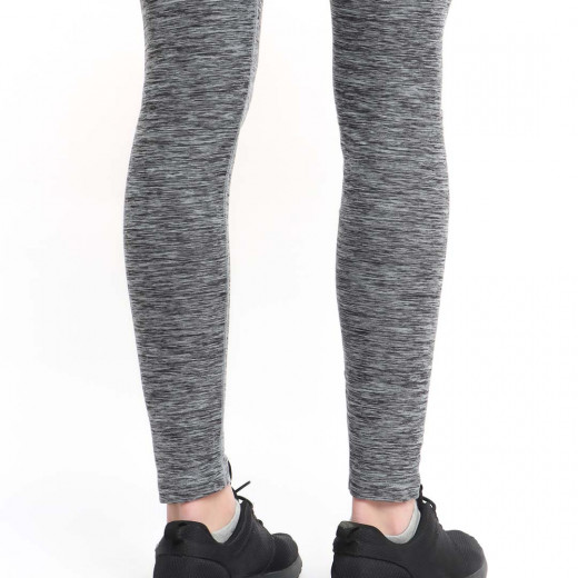 RB Women's High-Waist Leggings, Large Size, Grey Color