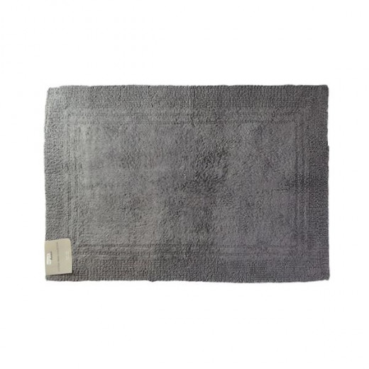 Nova Home Prime Bath Mat, Cotton, Grey Color, 60*90 CM