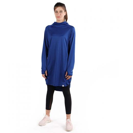 RB Women's Long Running Hoodie, Medium Size, Royal Blue Color